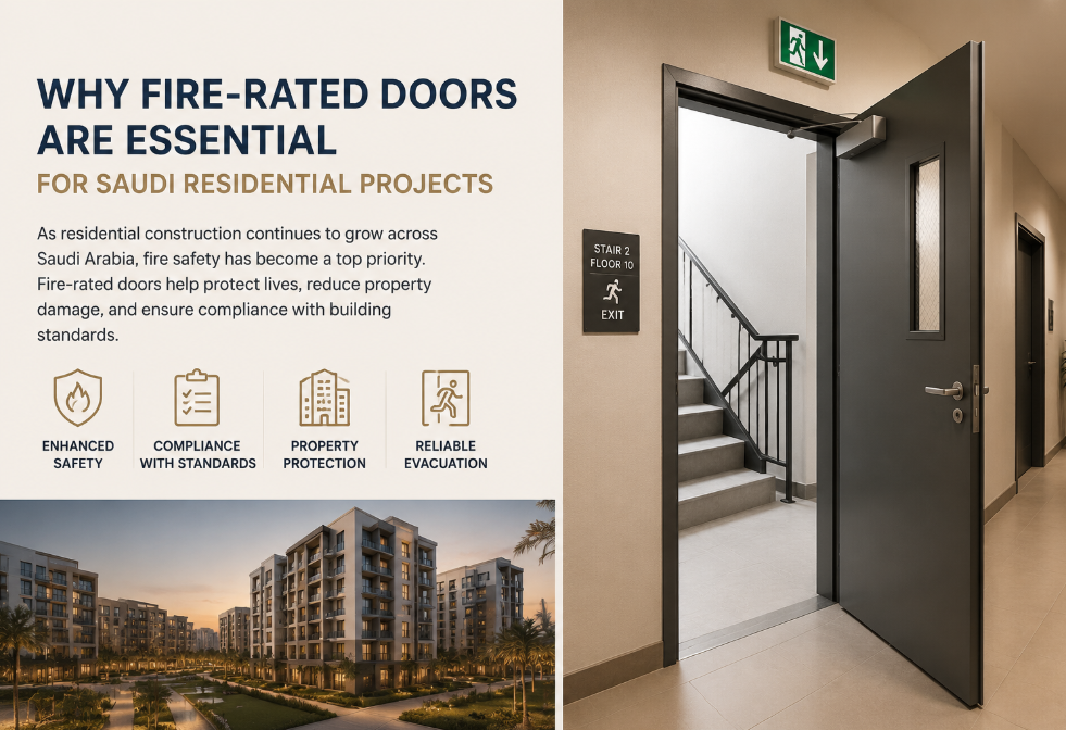 Why Fire-Rated Doors Are Essential for Saudi Residential Projects